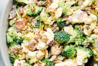 Crunchy Cauliflower and Broccoli Salad with Tangy Herb Dressing