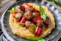 Oven-Roasted Italian Sausage and Peppers with Garlic and Herbs
