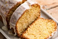 Vanilla Orange Glazed Loaf Cake Recipe