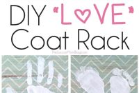 DIY Handprint & Footprint Coat Rack: Personalized Family Wall Hanger