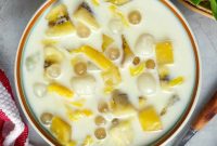 Ginataang Halo-Halo: Filipino Coconut-Milk Dessert with Taro & Saba