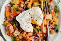 Corned Beef Hash and Poached Eggs Breakfast Recipe