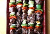 Marinated Grilled Beef Kebabs with Garlic and Herbs