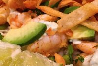Citrus Grilled Shrimp Taco Salad with Avocado Salsa