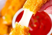 Crispy Fried Mozzarella Sticks Recipe — Golden Cheese Sticks
