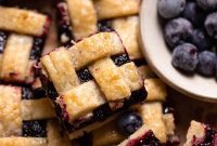 Blueberry Pie Bars with Flaky Lattice Crust