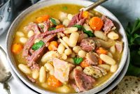 Slow-Cooker Ham and White Bean Soup Recipe