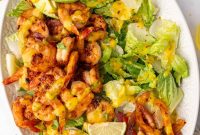 Mango and Shrimp Salad with Lime Dressing