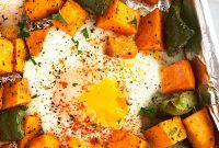 One-Pan Sweet Potato Hash with Crispy Veggies and Eggs