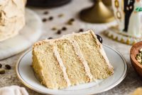 Cardamom Cake with Silky Coffee Buttercream