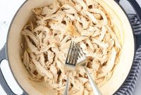 Juicy Shredded Chicken Made in a Dutch Oven