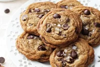 Espresso Chocolate Chip Cookies with Coconut Oil