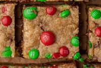 M&M’s Christmas Blondies Recipe for Holiday Treats