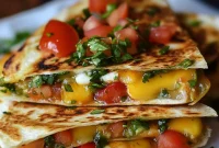 Savory Brunch Quesadillas with Eggs, Cheese & Avocado