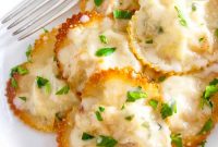 Creamy Lobster Ravioli with Garlic Lemon Butter Sauce