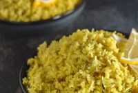 Zesty Lemon Rice with Coconut and Curry Leaves