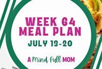 7-Day Meal Plan: Week 64 Menu & Grocery List
