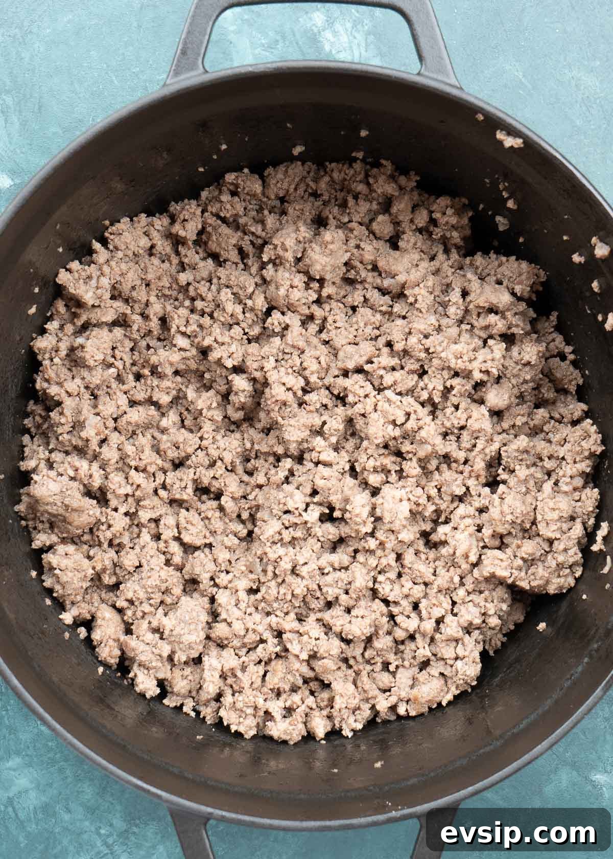ground beef in dutch oven