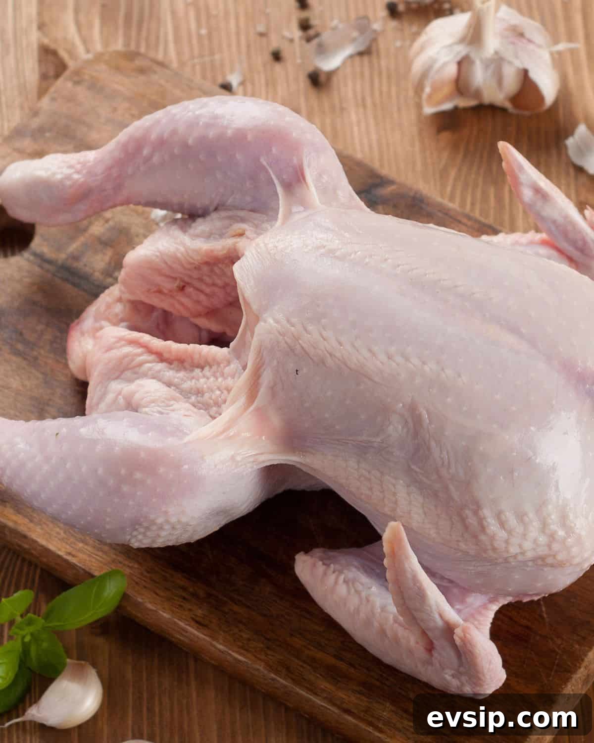 Chicken to place int he slow cooker.