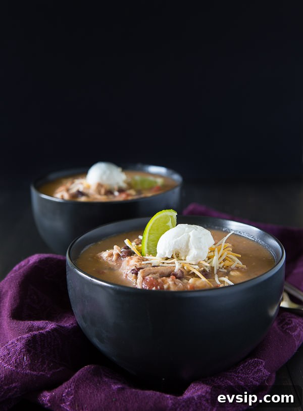 Slow cooker chicken enchilada soup