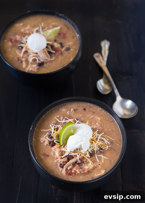 Slow cooker chicken enchilada soup