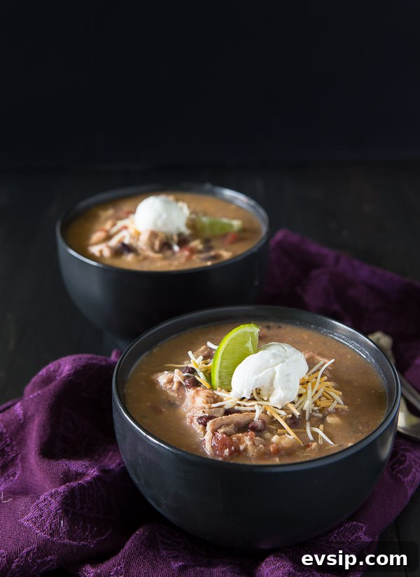 Slow cooker chicken enchilada soup