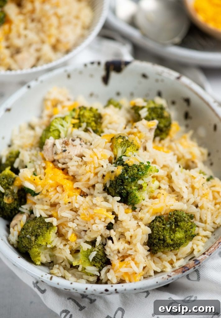 One pot chicken broccoli rice