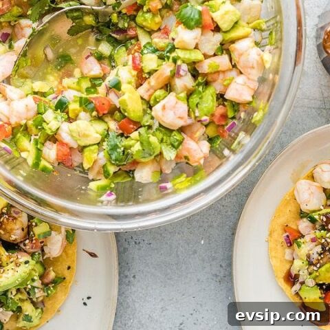 Image for The BEST Fresh Mexican-Style Shrimp Ceviche with Avocado