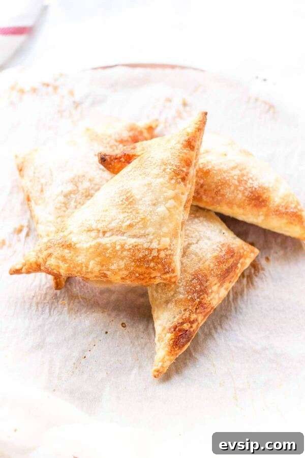 Looking for a sweet pastry dessert? Try these puff pastry apple turnovers. Made with homemade apple pie filling and done in less than 30 minutes.