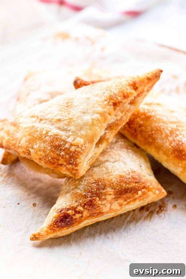 Looking for a sweet pastry dessert? Try these puff pastry apple turnovers. Made with homemade apple pie filling and done in less than 30 minutes.