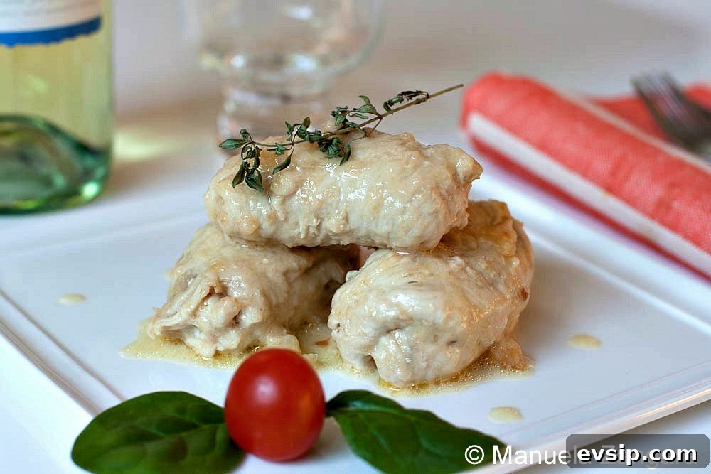 Chicken Involtini with Stracchino, Spinach and Speck Chicken Involtini with Stracchino, Spinach and Speck