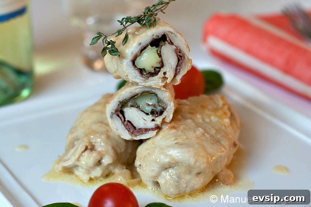 Chicken Involtini with Stracchino, Spinach and Speck Chicken Involtini with Stracchino, Spinach and Speck