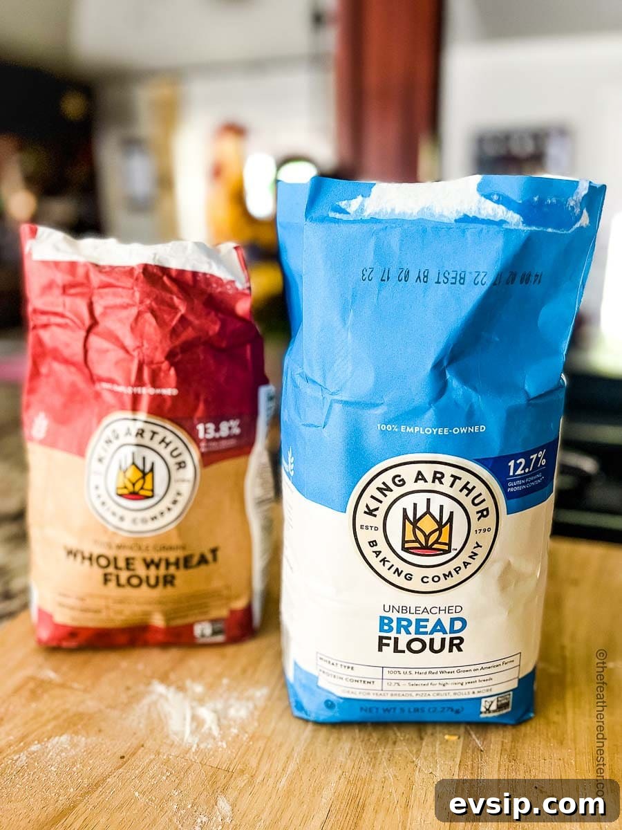 Create and Maintain a Sourdough Starter at Home 4 Two bags of King Arthur flour.
