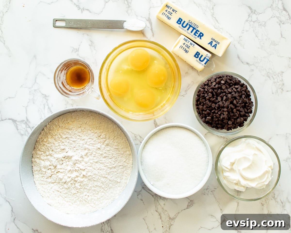 chocolate chip cake ingredients