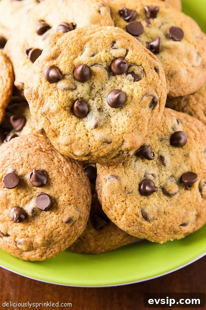 Classic Homemade Chocolate Chip Cookie Recipe You'll Love 10 homemade chocolate chip cookies plated