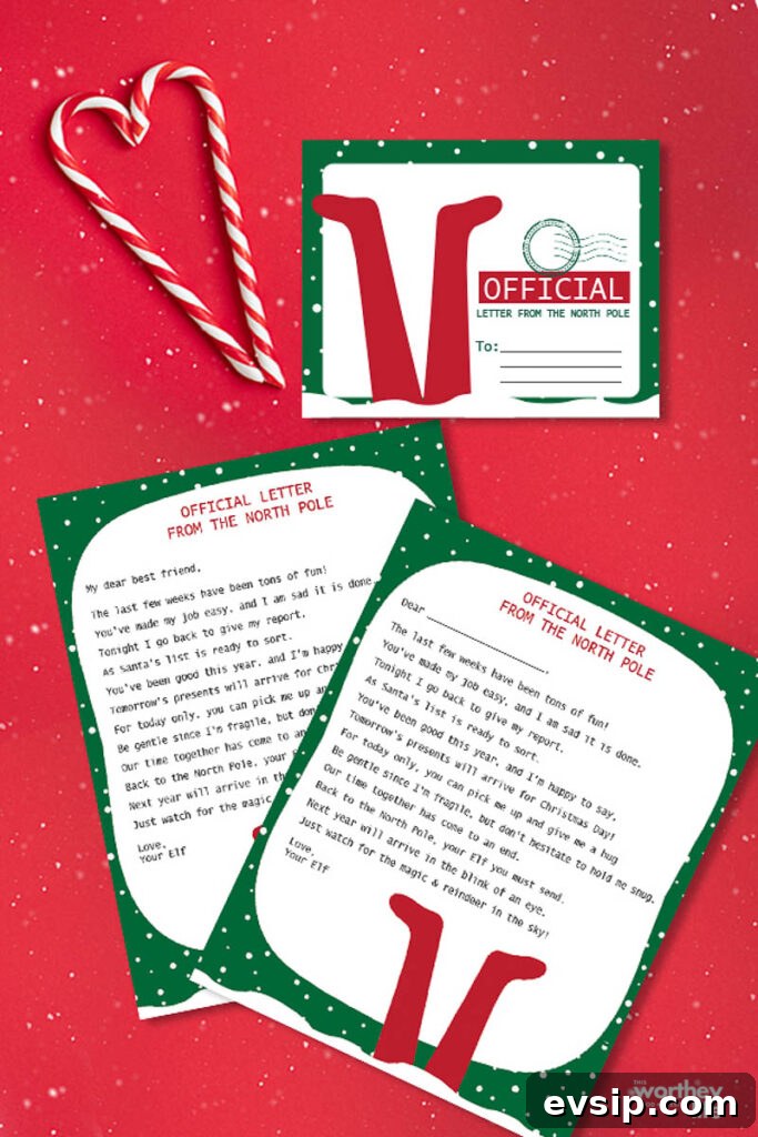elf on the shelf goodbye letter idea