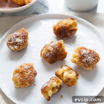 Fried Mac & Cheese Bites from thelittlekitchen.net