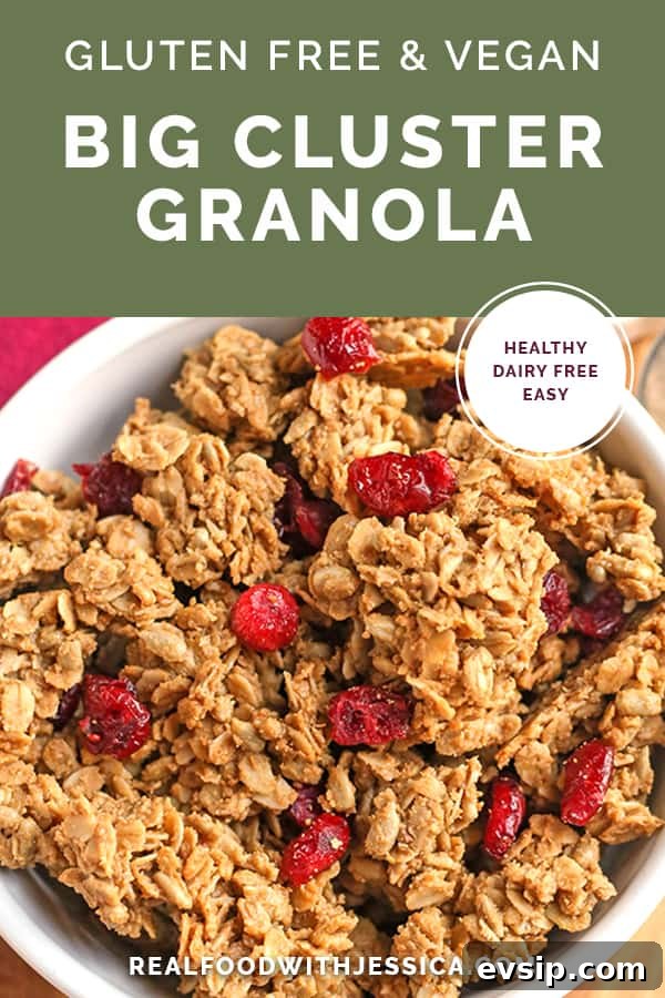 Big-Cluster Gluten-Free Granola: Crunchy, High-Protein Breakfast Mix 8 gluten free granola with text