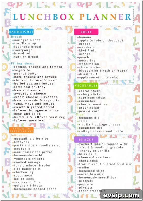 Lunchbox Printable Lunchbox Printable