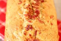 Savory Bacon Banana Loaf with Maple Glaze