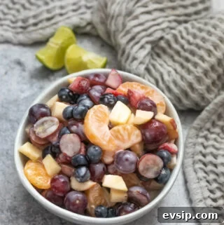 Greek yogurt creamy fruit salad