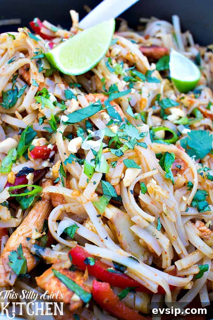 Finished Skinny Chicken Pad Thai