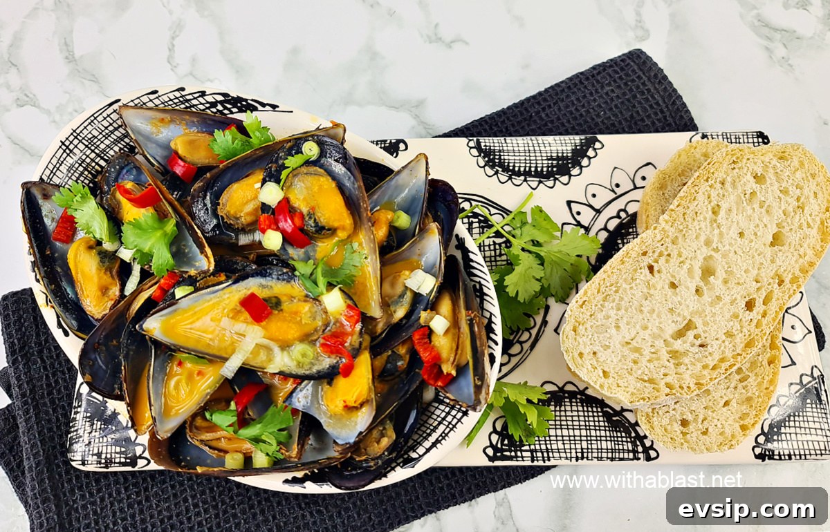 Coconut Milk Mussels
