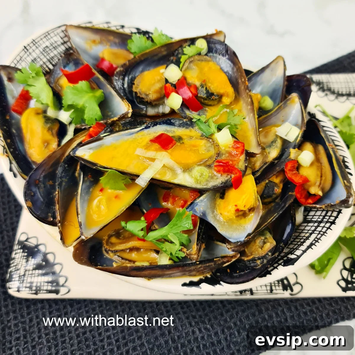 Coconut Milk Mussels