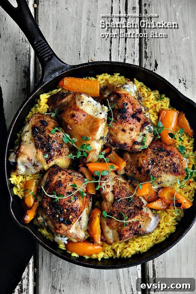 Spanish-Style Chicken with Saffron Rice Recipe 2 Spanish Chicken over Saffron Rice Recipe