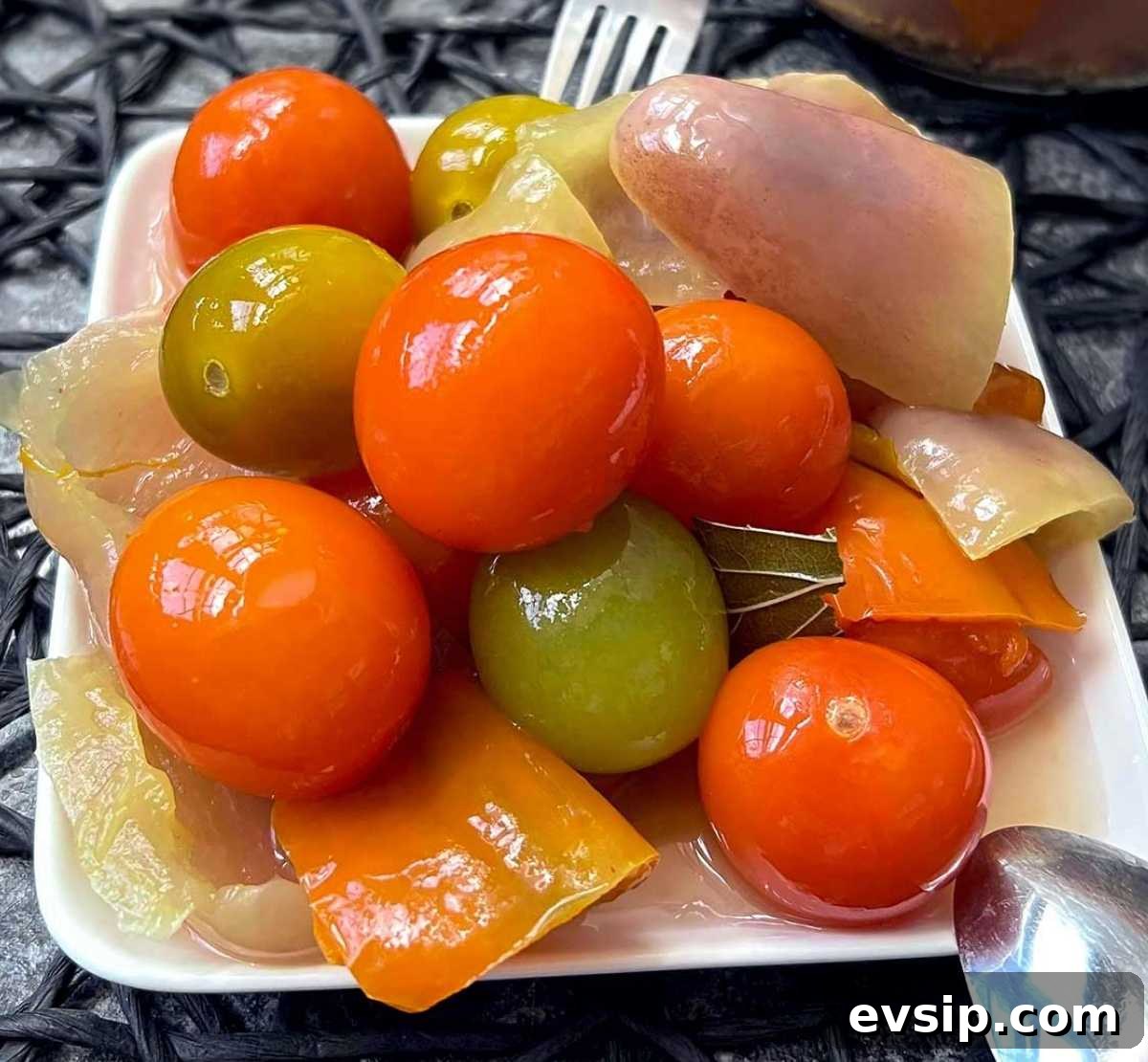 fermented peppers tomatoes recipe image