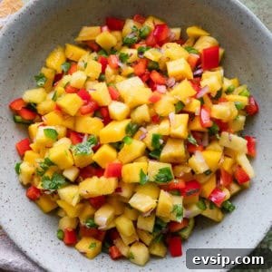 Mango Pineapple Salsa Recipe: Fresh Tropical Salsa for Chips & Fish 7 Mango pineapple salsa.