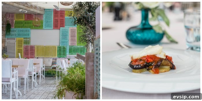 Spicy Sobrasada Burger Recipe with Crispy Onion and Manchego 8 interior or Majorcan restaurant and beautiful plate of food