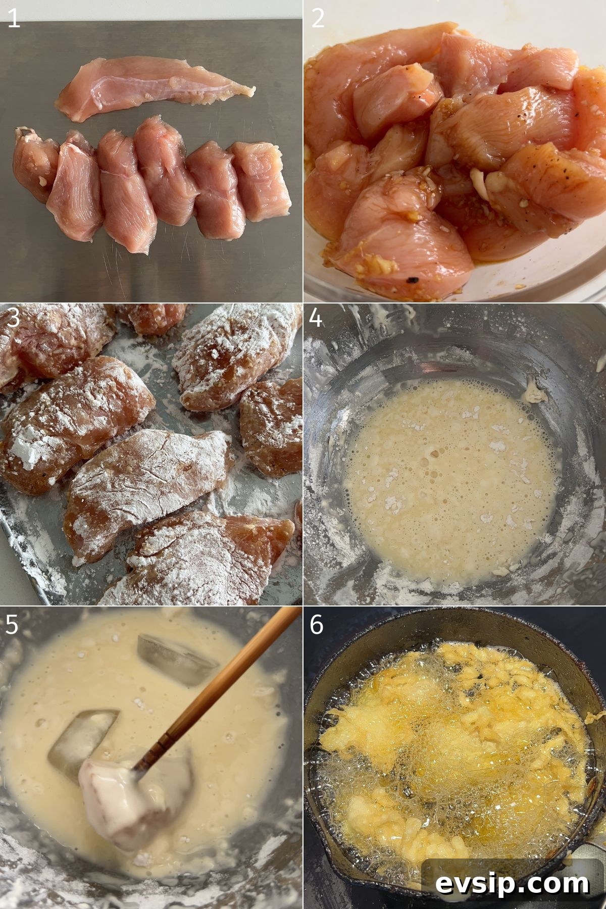 step by step how to make chicken tempura