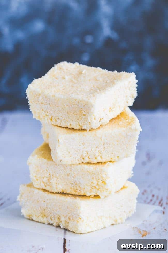 3-Ingredient Keto Coconut Slice Dessert Recipe 2 keto coconut slice